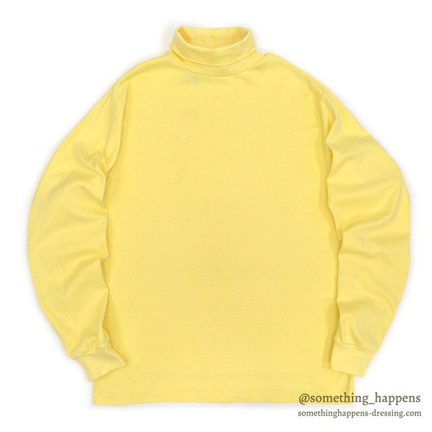 1980's~ EDDIE BAUER YELLOW TURTLE NECK TEE ... L