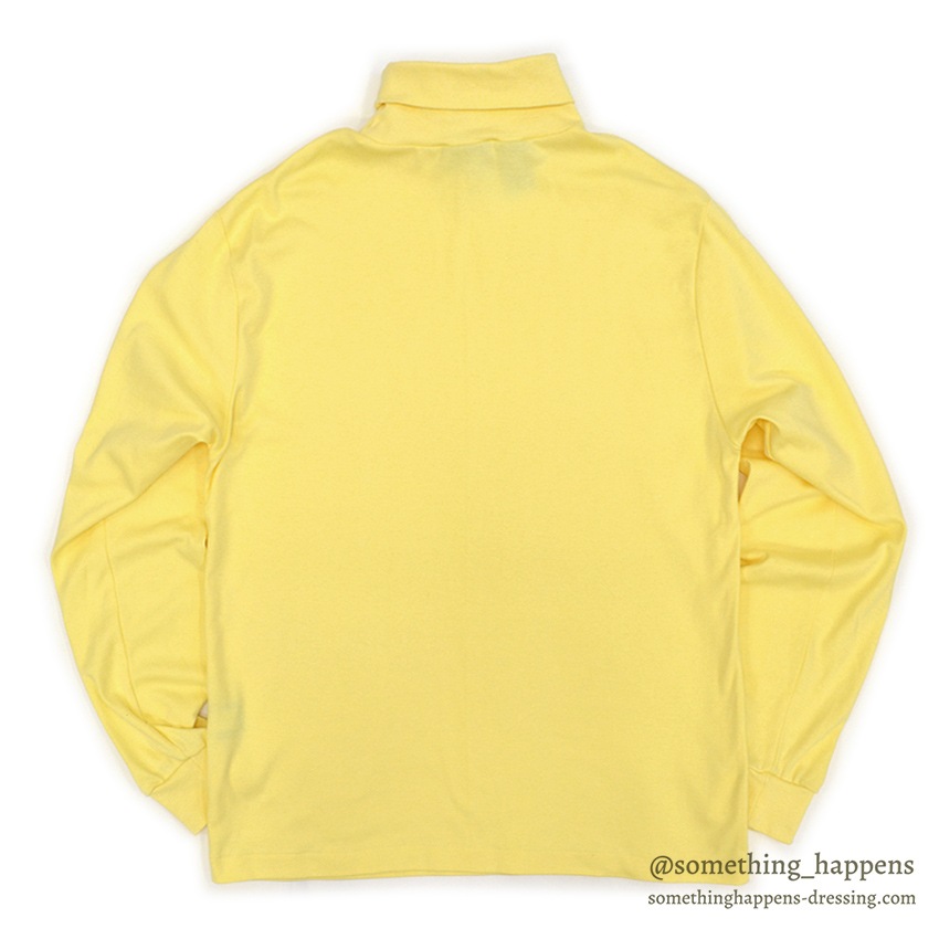 1980's~ EDDIE BAUER YELLOW TURTLE NECK TEE ... L