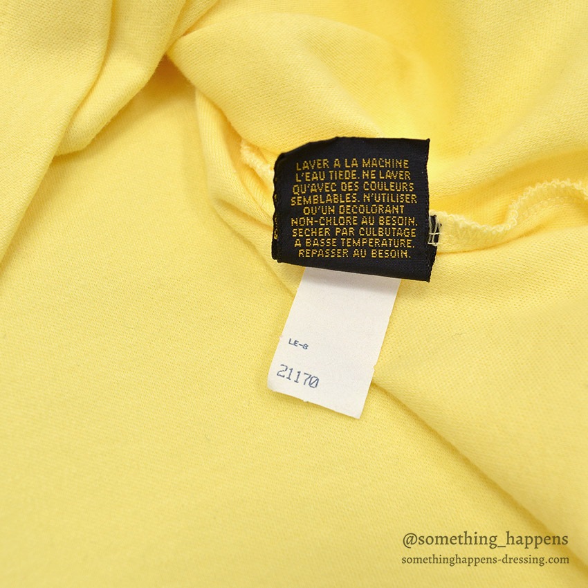 1980's~ EDDIE BAUER YELLOW TURTLE NECK TEE ... L