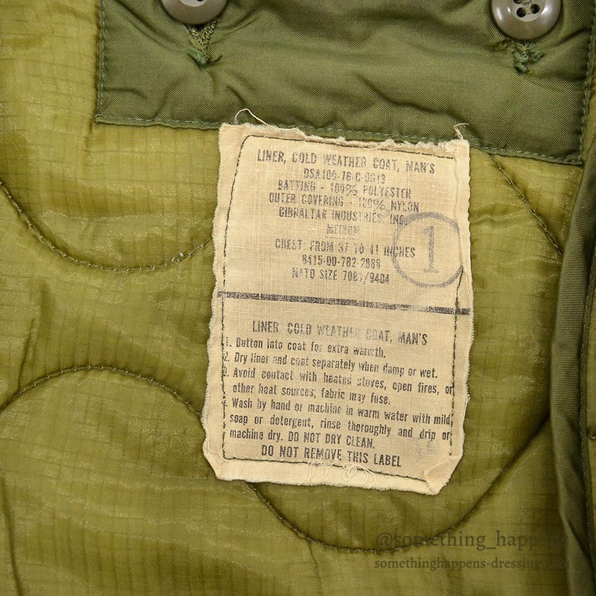 1970's M-65 U.S.N. MIUW-604 HAND PAINTED CAMO FIELD JACKET WITH LINER ... M-R