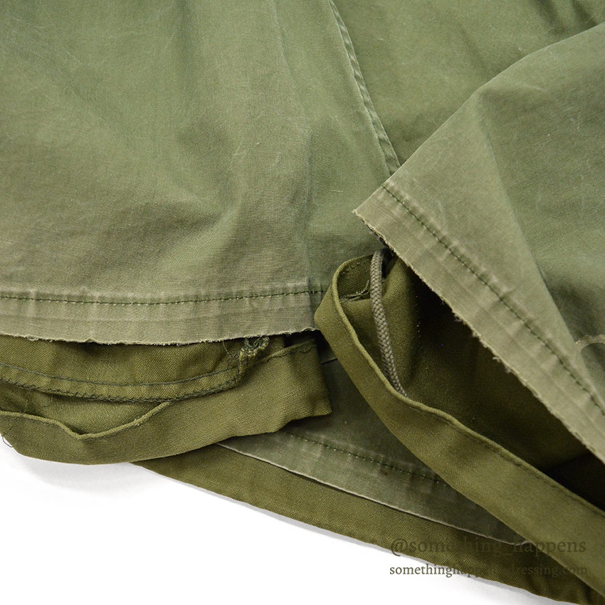 1970's M-65 U.S.N. MIUW-604 HAND PAINTED CAMO FIELD JACKET WITH LINER ... M-R