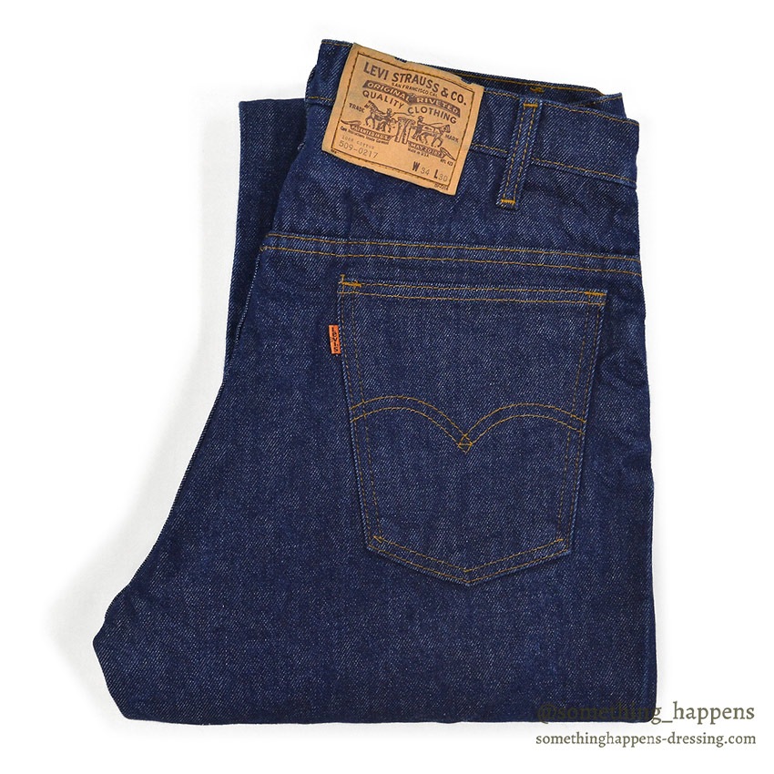 90'S Levi's 505-0217 Tapered Denim Pants Made in USA Men's W33 Vintage cotton blue type Vintage Second Hand