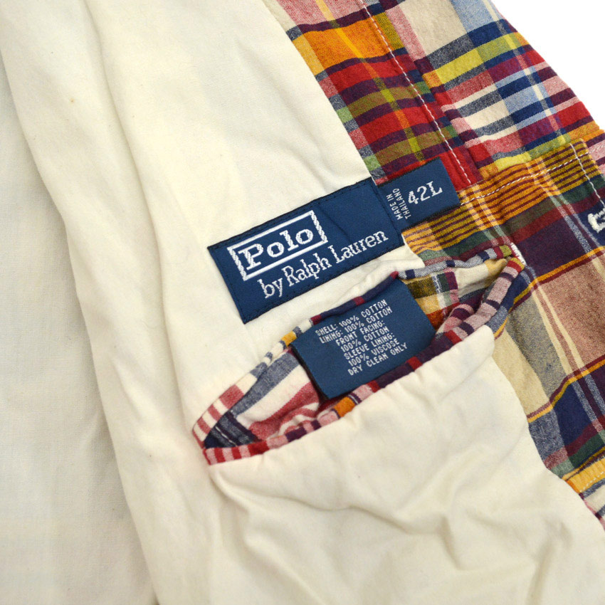 POLO by RALPH LAUREN マドラスチェック テーラードジャケット ... 42L
