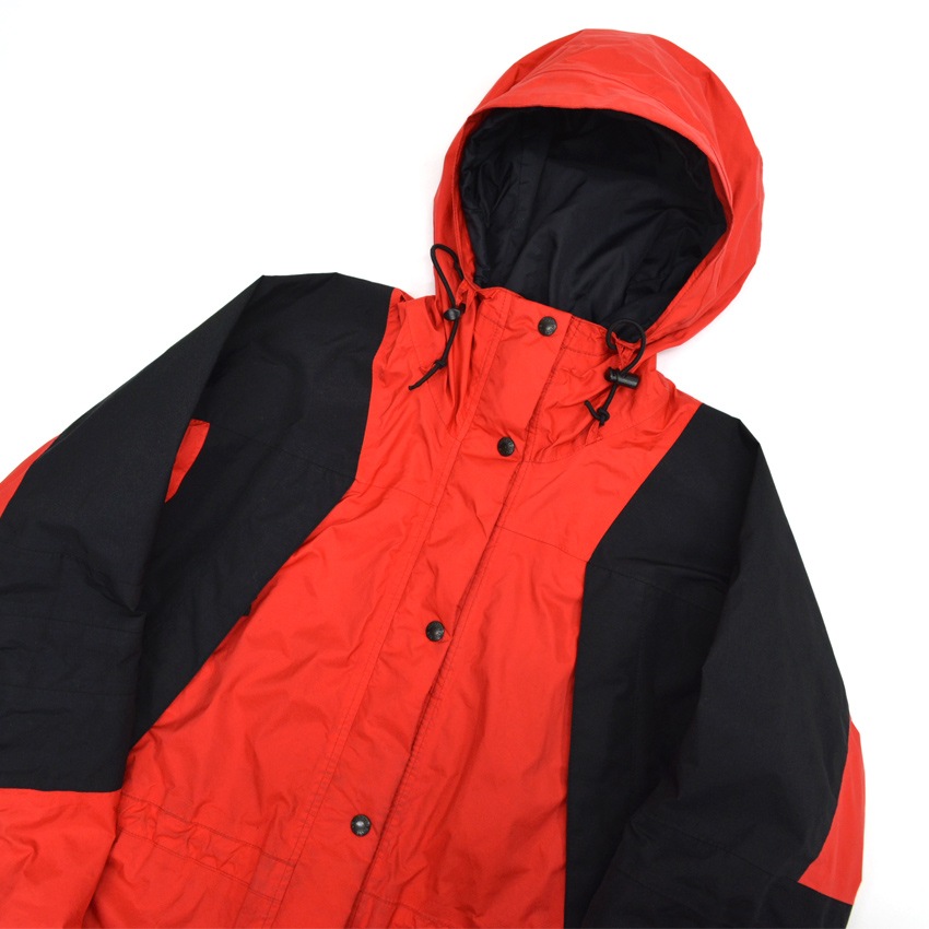 90's THE NORTH FACE マウンテンライト ジャケット 赤×黒 ...