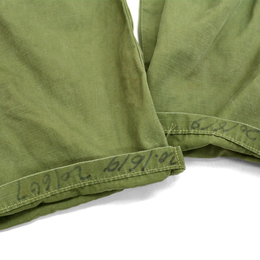 60's U.S.ARMY ジャングルファティーグ パンツ 69年 モディファイ ... SMALL