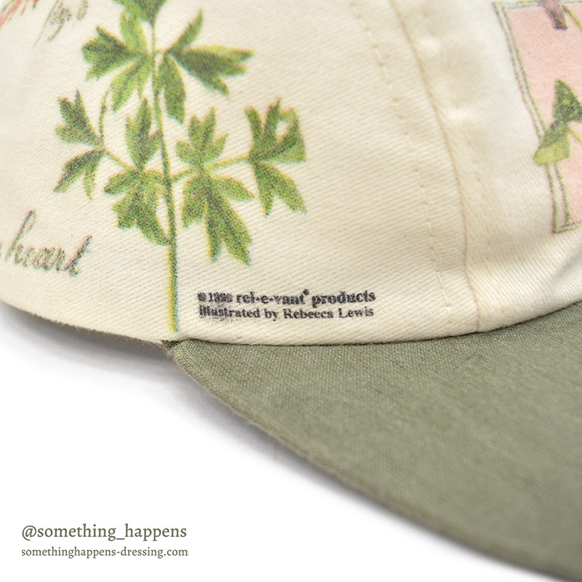 1990's REL-E-VANT PRODUCTS BOTANICAL ART PRINT CAP ...