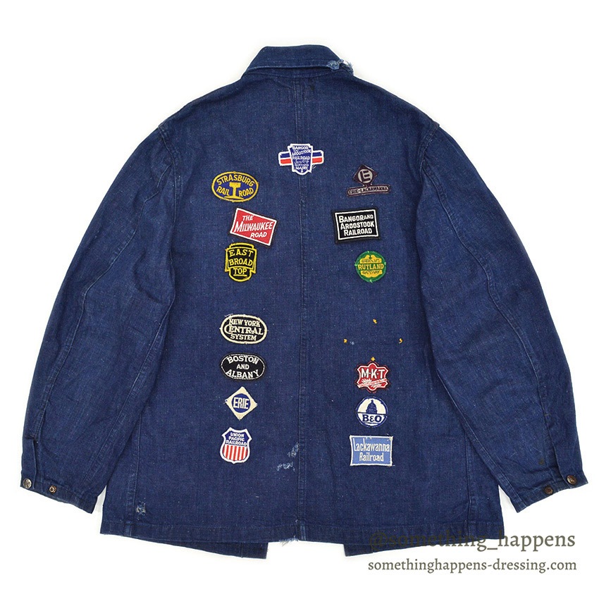 ジャケット・アウター DUBBLE WARE 60's vintage denim coverall 1950's DUBBLEWARE MEMORIAL RAILROAD DENIM COVERALL