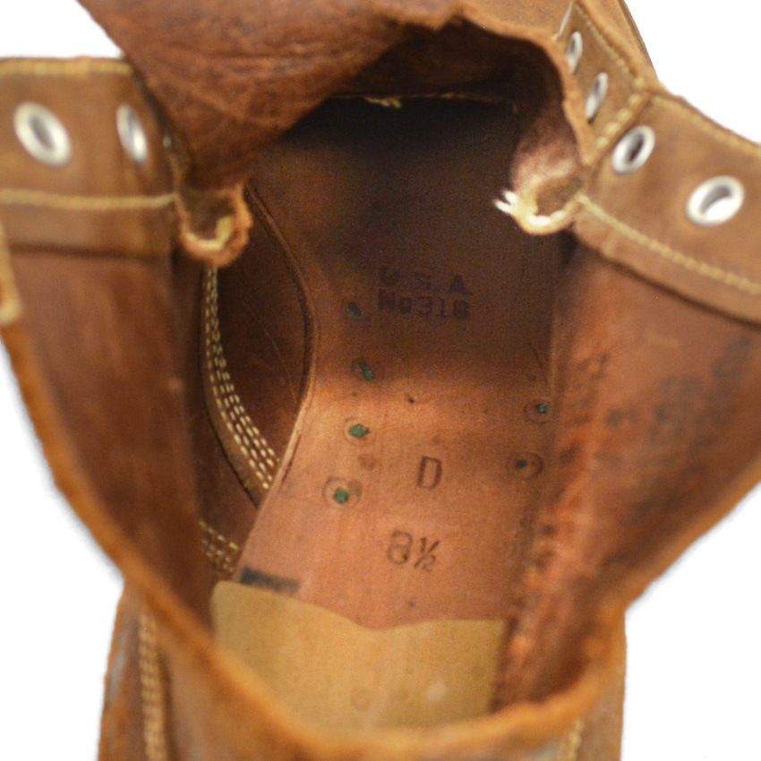 40's U.S.NAVY ww2 TYPE3 Roughout Boots ... 81/2D