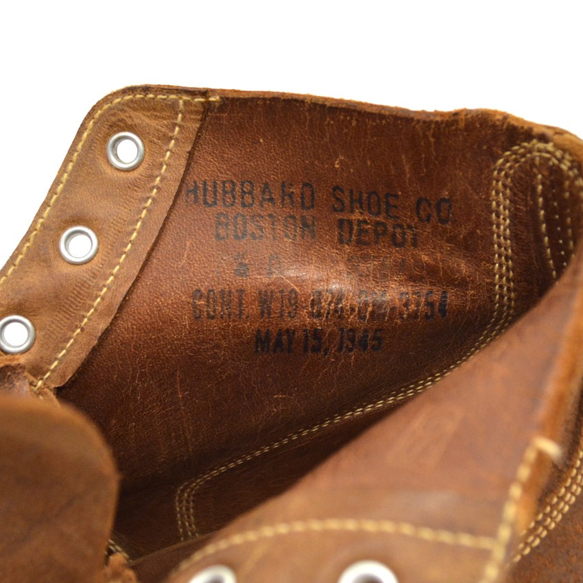 40's U.S.NAVY ww2 TYPE3 Roughout Boots ... 81/2D