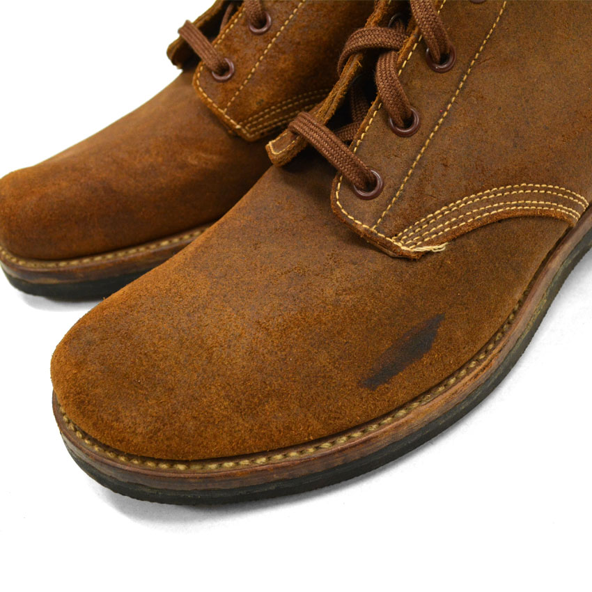 40's U.S.NAVY ww2 TYPE3 Roughout Boots ... 81/2D