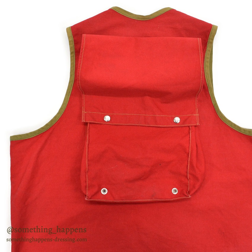 1970's OLD RED PACK TRAIL VEST ADEDD KNIFE POCKET ...