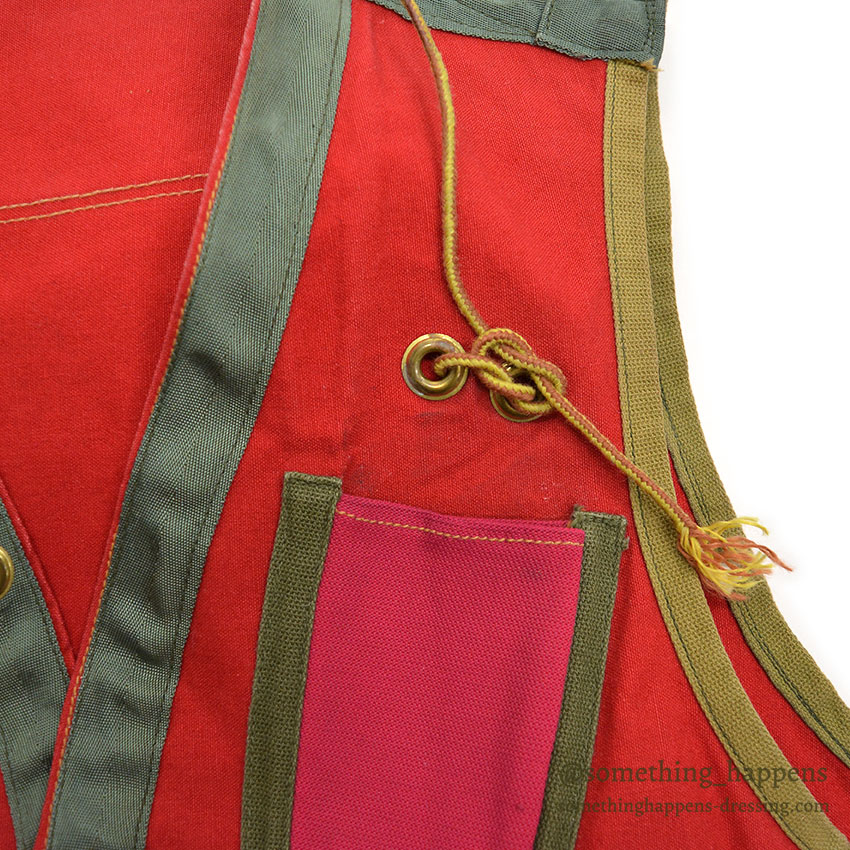 1970's OLD RED PACK TRAIL VEST ADEDD KNIFE POCKET ...