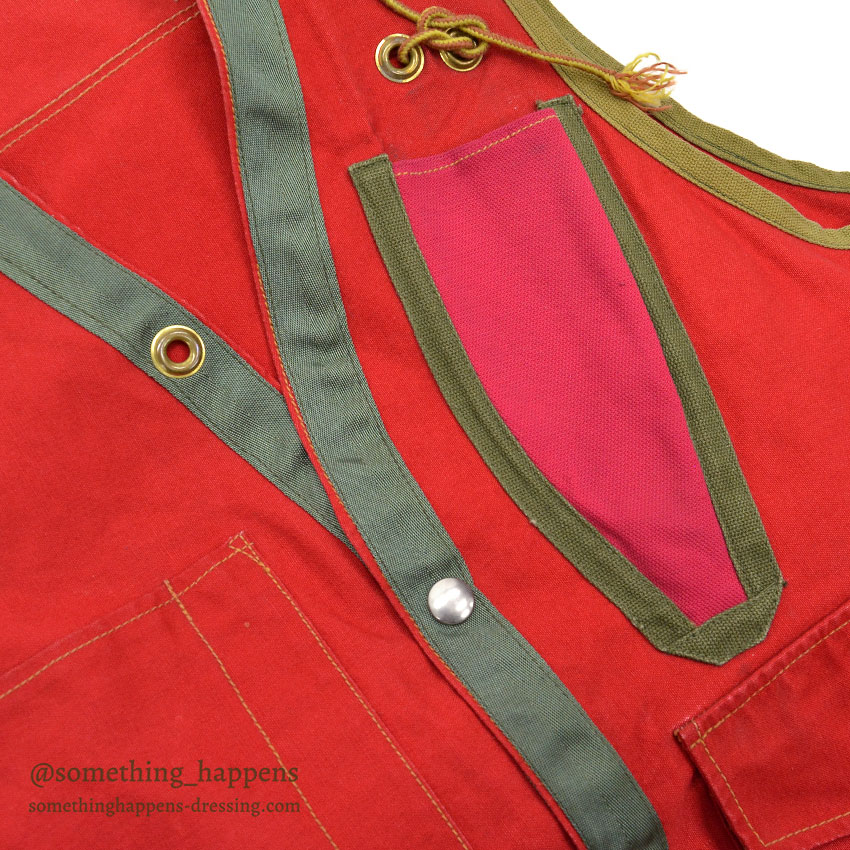 1970's OLD RED PACK TRAIL VEST ADEDD KNIFE POCKET ...