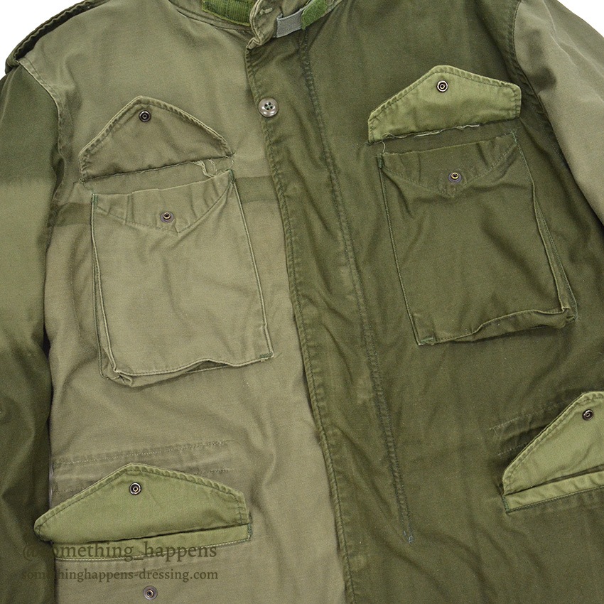 1980's~ M-65 FIELD JACKET ALPHA INDUSTRIES INC. / CRAZY PATTERN ... M-R