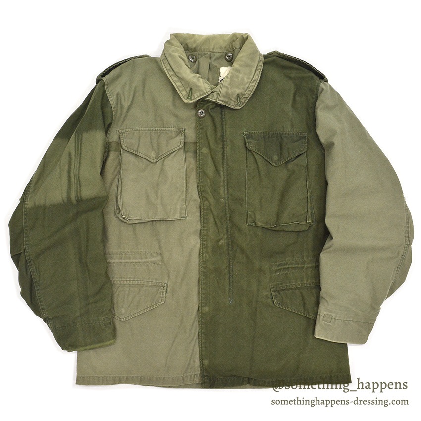 1980's~ M-65 FIELD JACKET ALPHA INDUSTRIES INC. / CRAZY PATTERN ... M-R