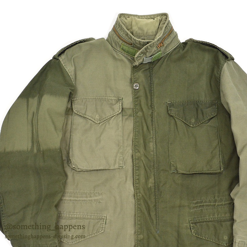 1980's~ M-65 FIELD JACKET ALPHA INDUSTRIES INC. / CRAZY PATTERN ... M-R