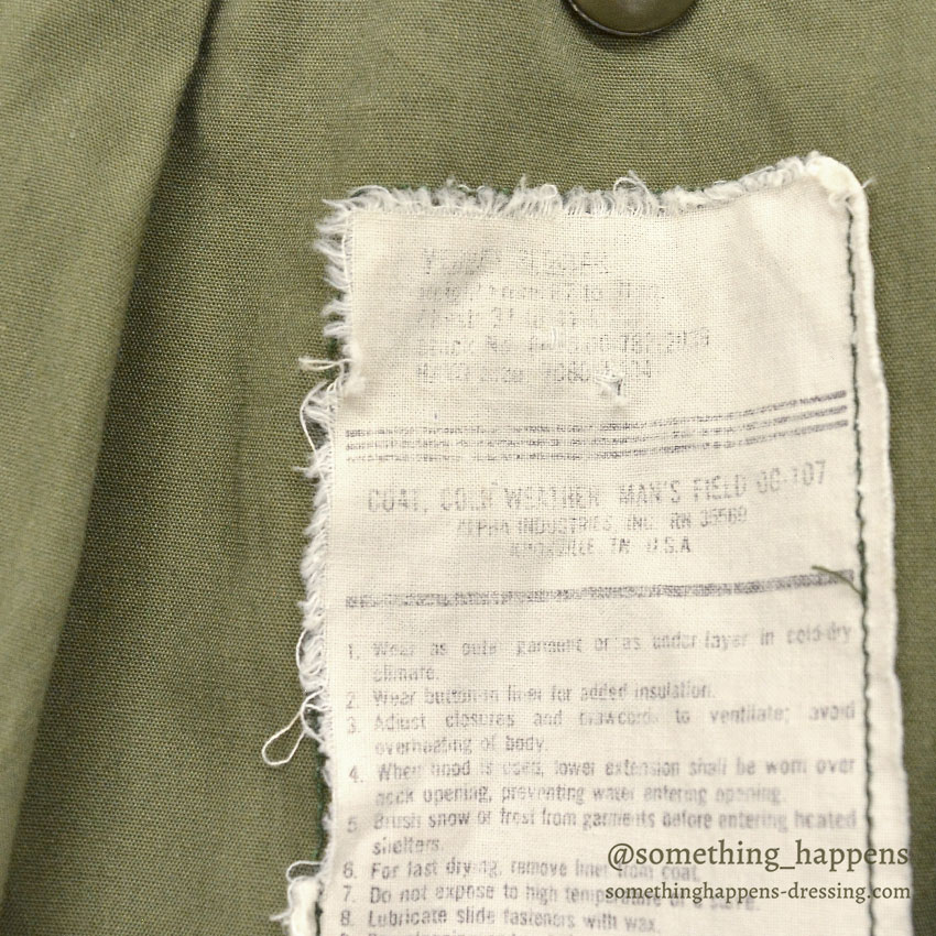 1980's~ M-65 FIELD JACKET ALPHA INDUSTRIES INC. / CRAZY PATTERN ... M-R