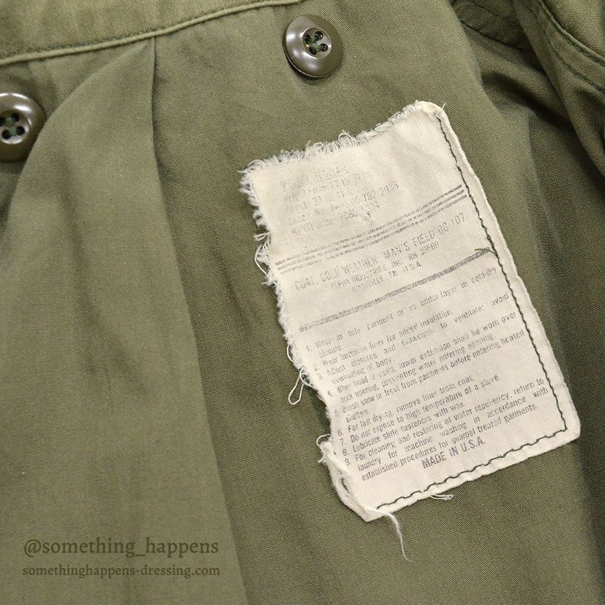 1980's~ M-65 FIELD JACKET ALPHA INDUSTRIES INC. / CRAZY PATTERN ... M-R