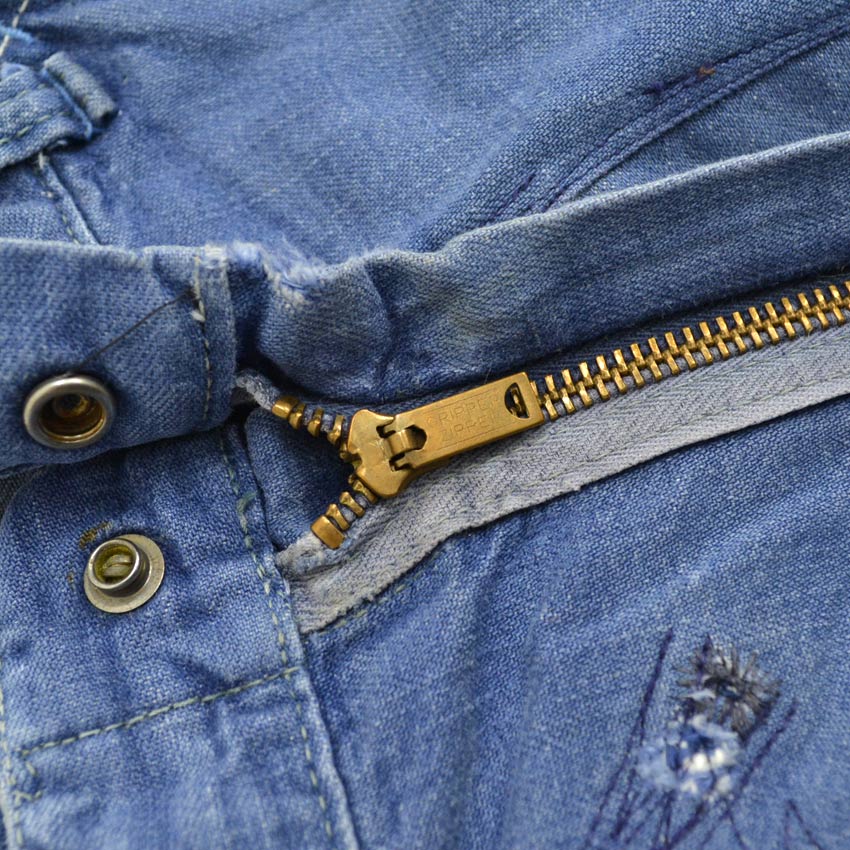 60's 70's ヴィンテージ ペインターパンツ　W33〜34 色落ち◎ 60's Sears VATDYED デニム ペインターパンツ  W33×L29