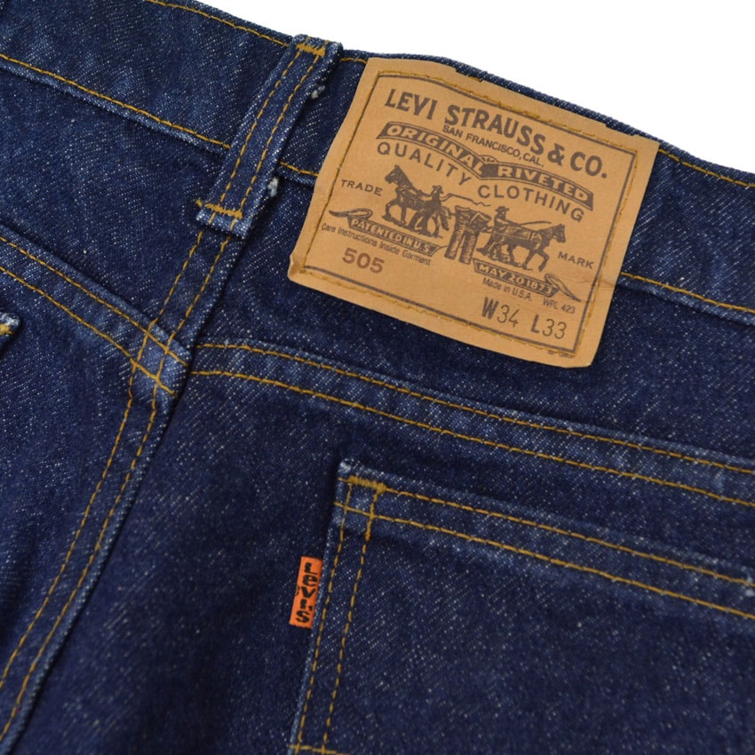 90's Levi's 505 Denim Pants 数回ウォッシュ 濃紺 ... W33×L34