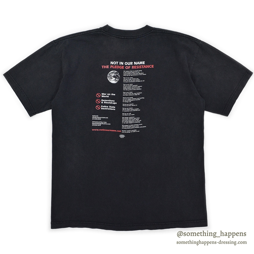 Y2K BAY SIDE Not In Our Name T-SHIRT ... L