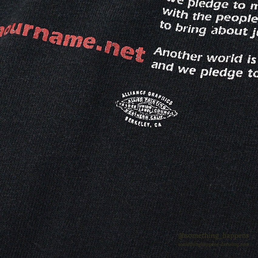 Y2K BAY SIDE Not In Our Name T-SHIRT ... L