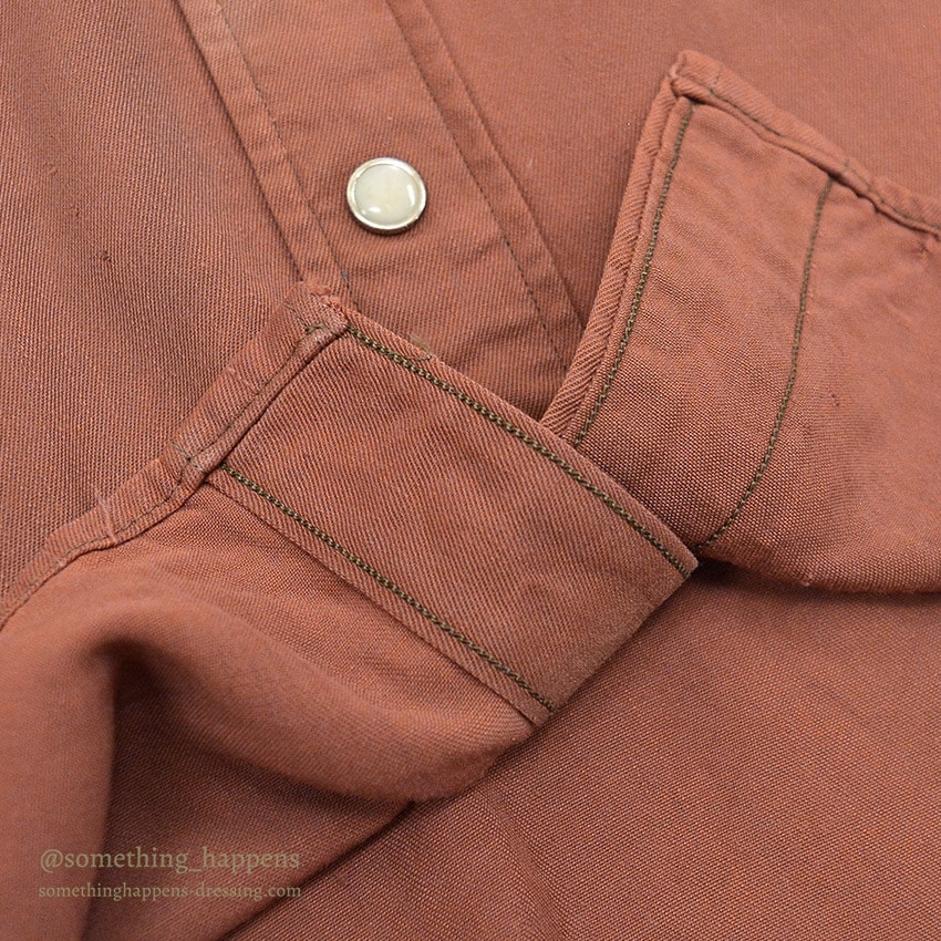 1940's WESTMOOR RAYON GABARDINE WESTERN SHIRT / SUN FADED ...