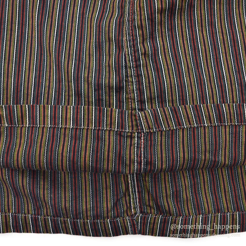 1960's TOWNCRAFT MULTI STRIPE B/D SHIRT ... M