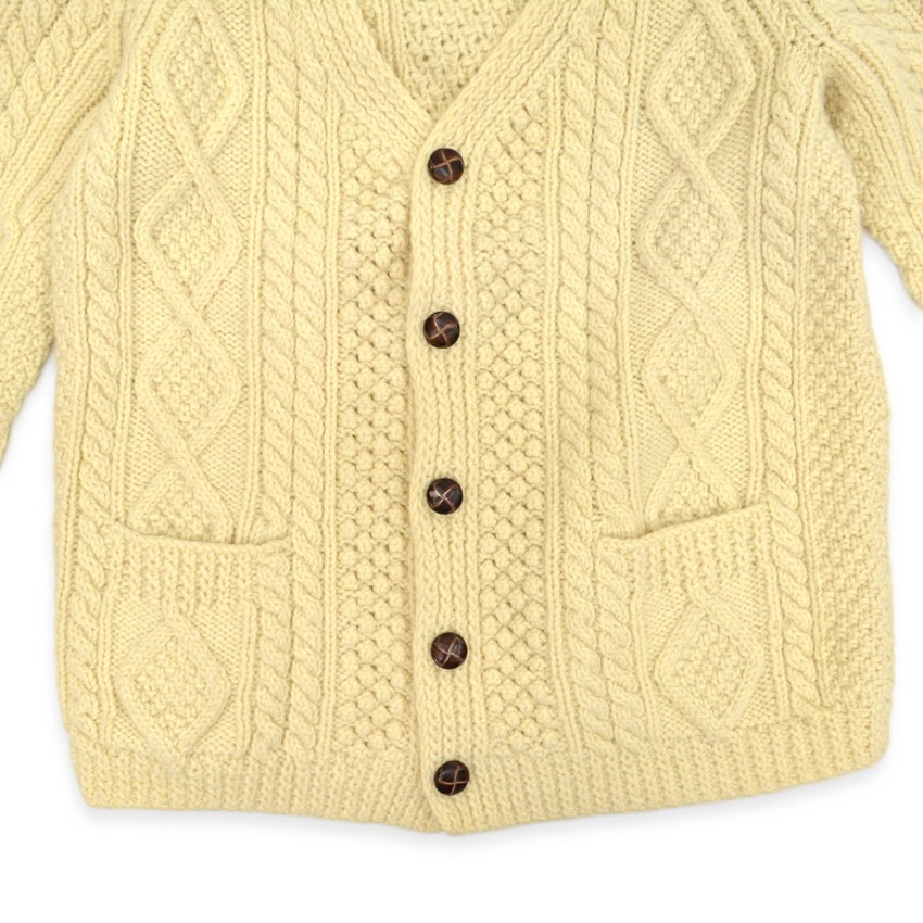 【新品】 アナトリエ　アイルランド製　アランニットカーディガン 70's～ Kennedy of Ardara アランニット カーディガン アイルランド製