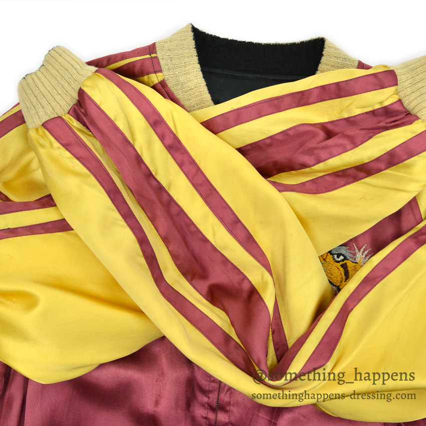 1940's～ JAPAN SOUVENIR JACKET スカジャン 鷹虎 TTS ジッパー