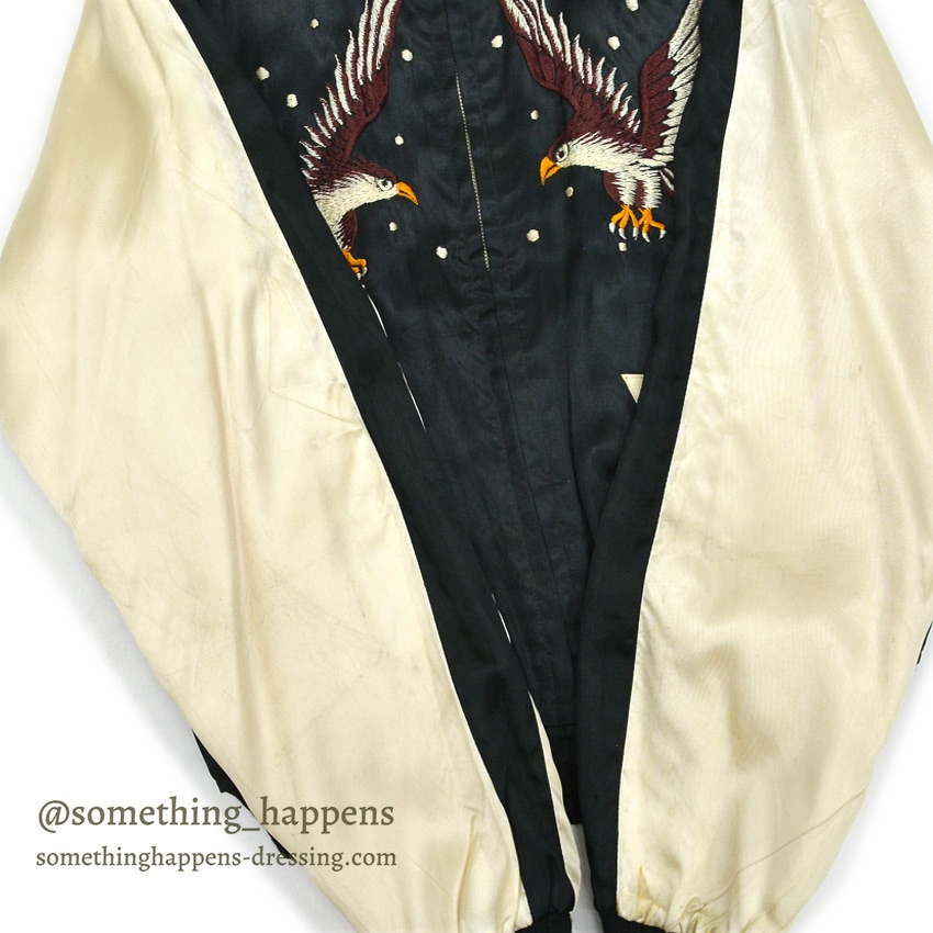 1940's～ JAPAN SOUVENIR JACKET スカジャン 鷹虎 TTS ジッパー