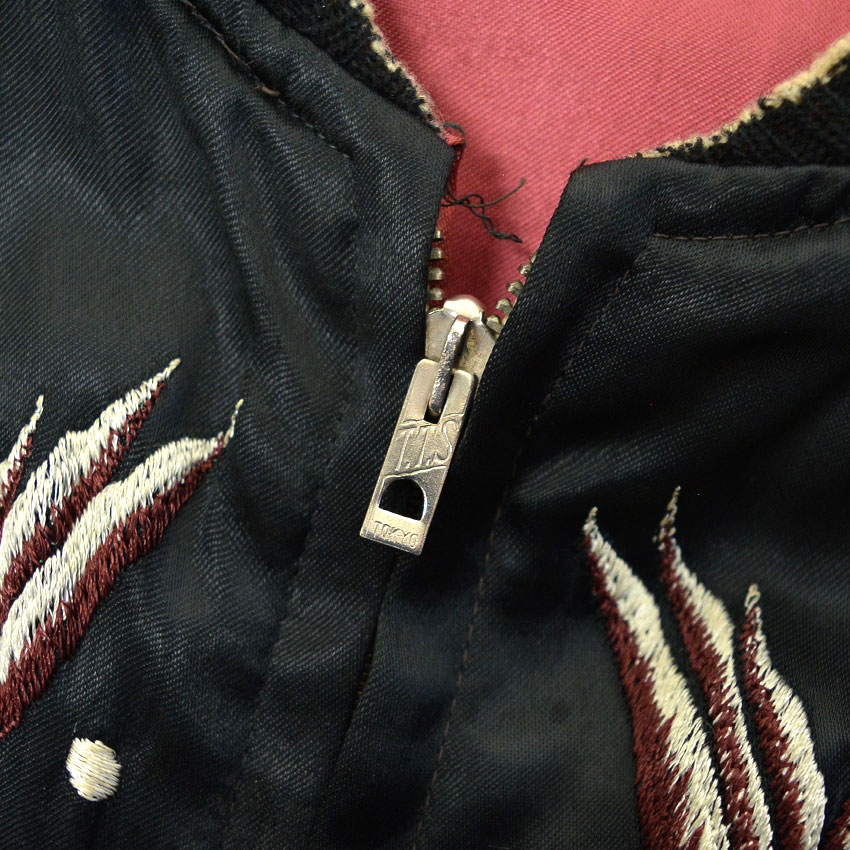 1940's～ JAPAN SOUVENIR JACKET スカジャン 鷹虎 TTS ジッパー