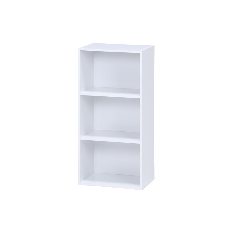 【セット数:2pcs】カラーボックス ３段 ＨＰ９４３ ホワイト  C/D:93501