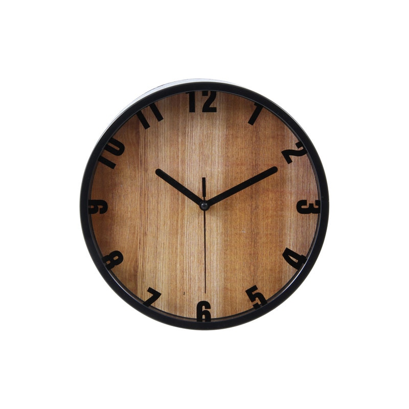 【セット数:3pcs】掛時計 ブランチ Φ２２ｃｍ ＢＫ（９９０２８） [C/D:99276]