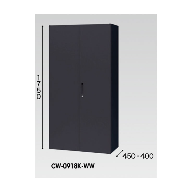両開き書庫（W900㎜） CWS-0918K-BB