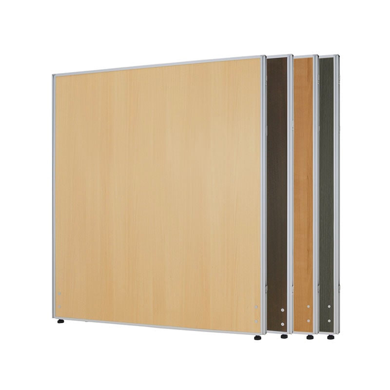 木目調ローパーテーション(H1200×W1000)シルバーフレーム PW1012