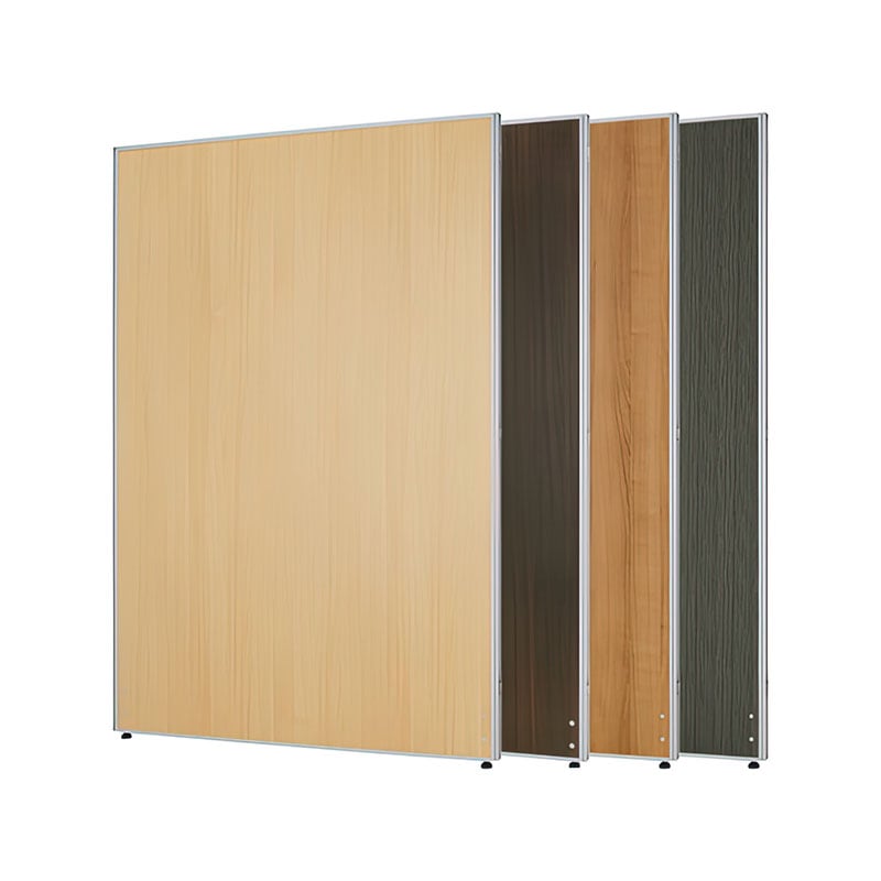 木目調ローパーテーション（H1800×W1200）シルバーフレーム  PW1218