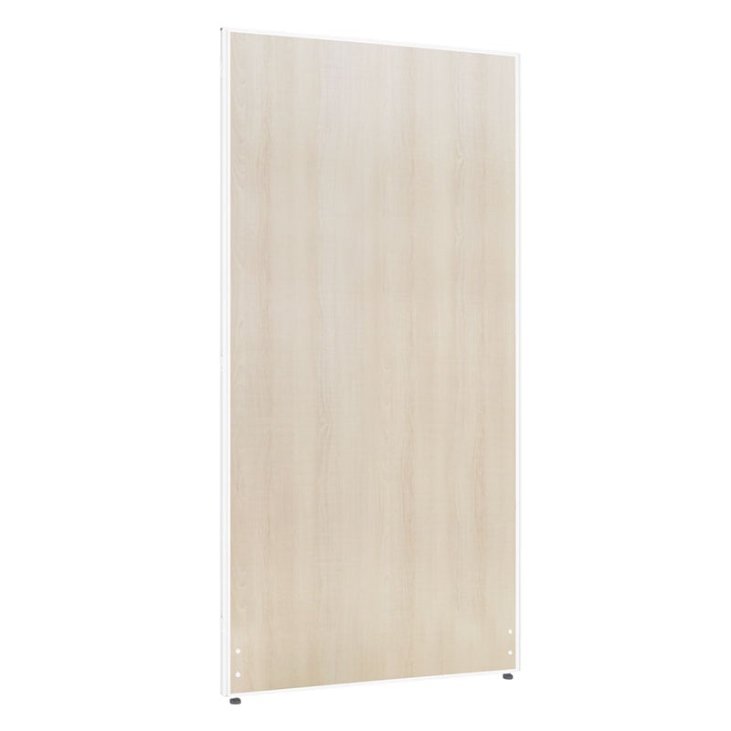 木目調ローパーテーション ホワイトフレーム（H1800×W900）  PW0918-WH-LW