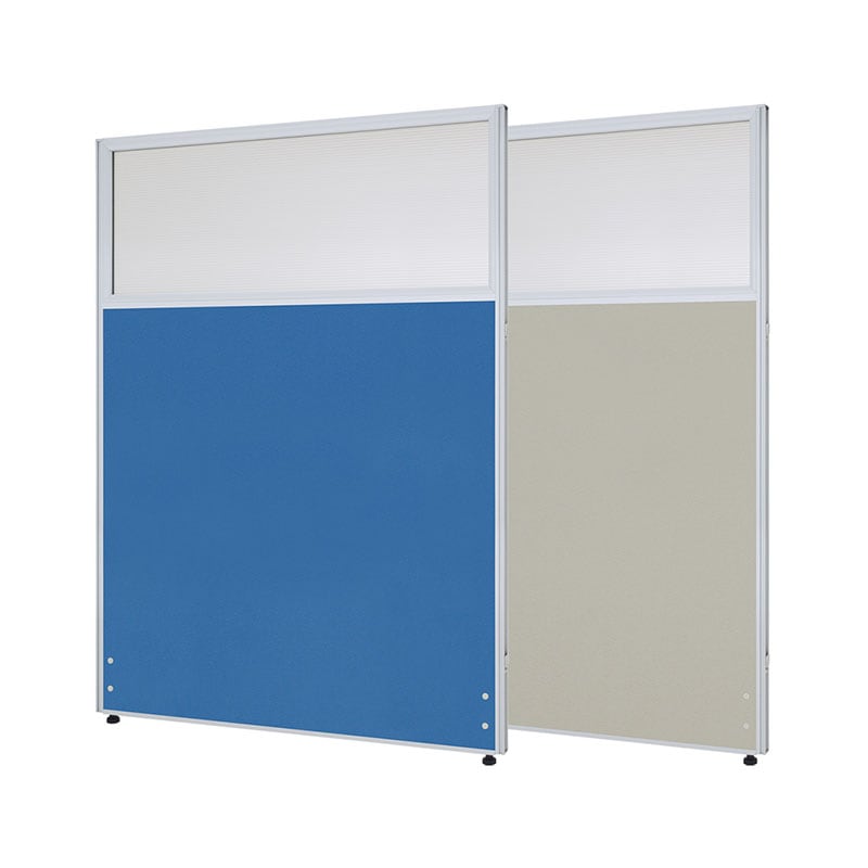 クロス上部半透明ローパーテーション(H1400×W1000) PPN1014