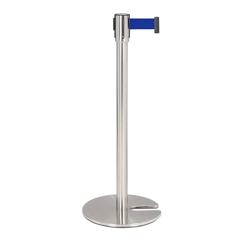 Uカット型ベルトパーテーション（350φ×H890）   YK-BPU890N