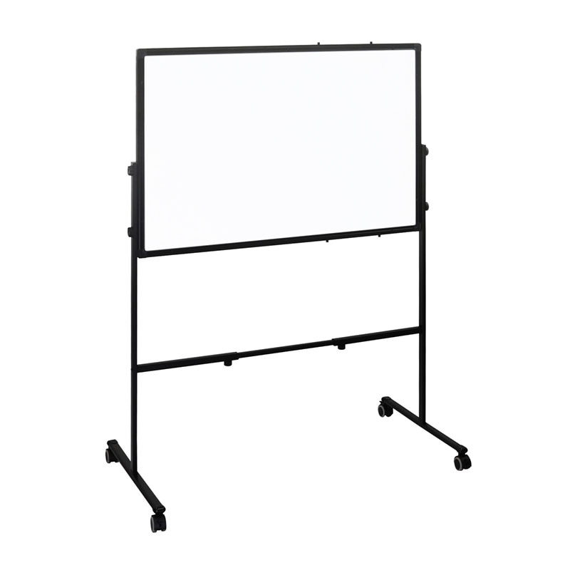 両面脚付きホワイトボード ブラックフレーム(2way・無地)(W905×H600)WCB-0906