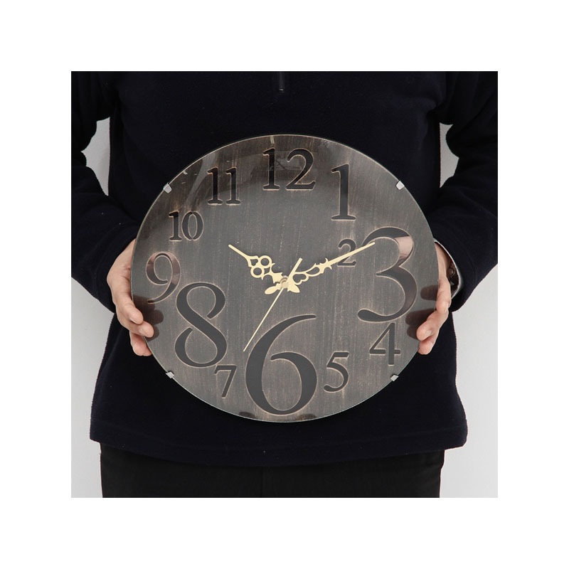 掛時計 レトロ Φ３２ｃｍ[C/D:56920][a]