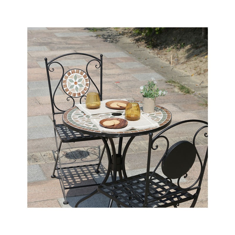 モザイクテーブル 花柄 US142095 C/D:10657