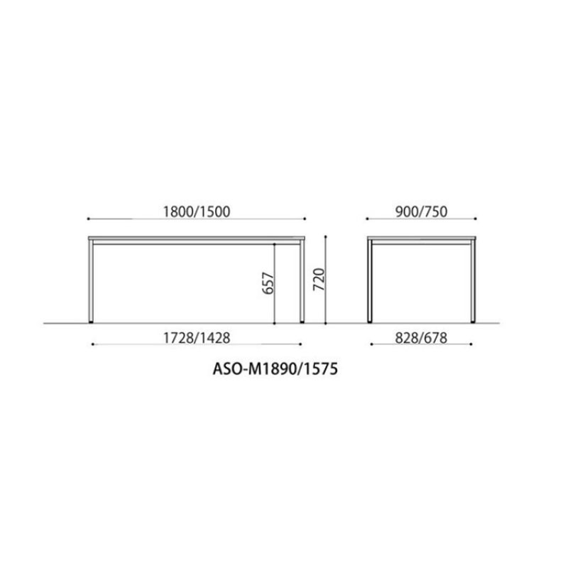 ミーティングテーブル　ASO-M1890W