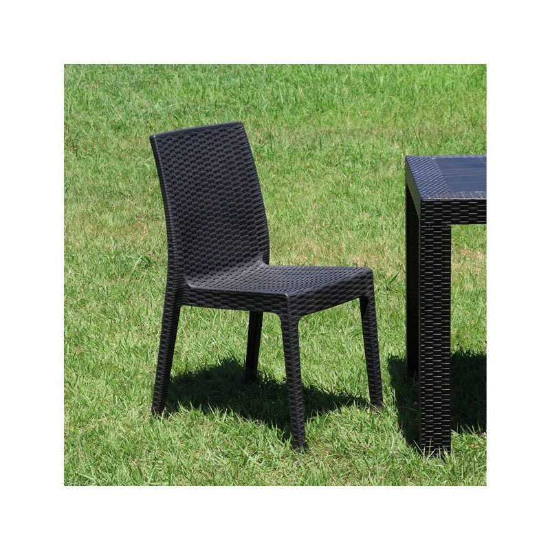 【個人宅配送非対応】ステラ チェアー ブラック [セット数:2pcs]   C/D:11232