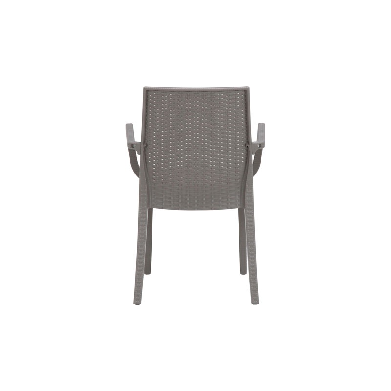 【個人宅配送非対応】ステラ チェアー （肘付） グレー [セット数:2pcs]   C/D:12286