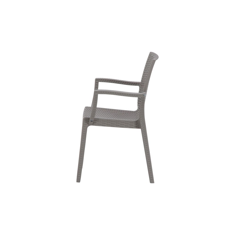 【個人宅配送非対応】ステラ チェアー （肘付） グレー [セット数:2pcs]   C/D:12286