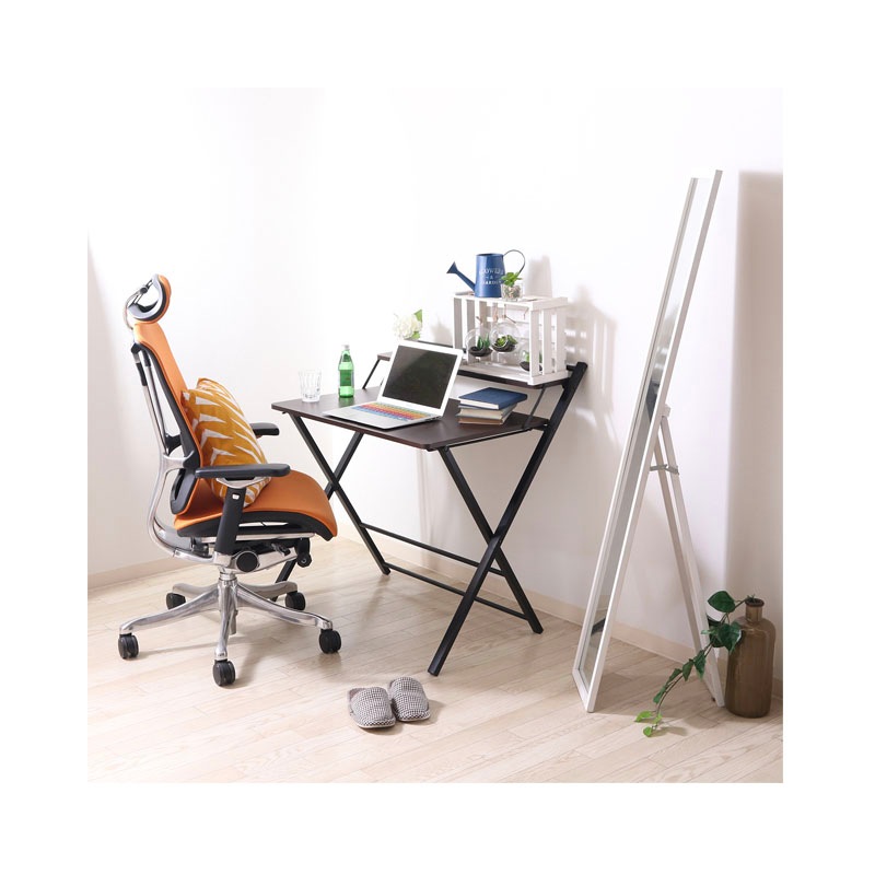 フォールディングワークデスク ＤＢＲ／ＢＫ C/D:70389