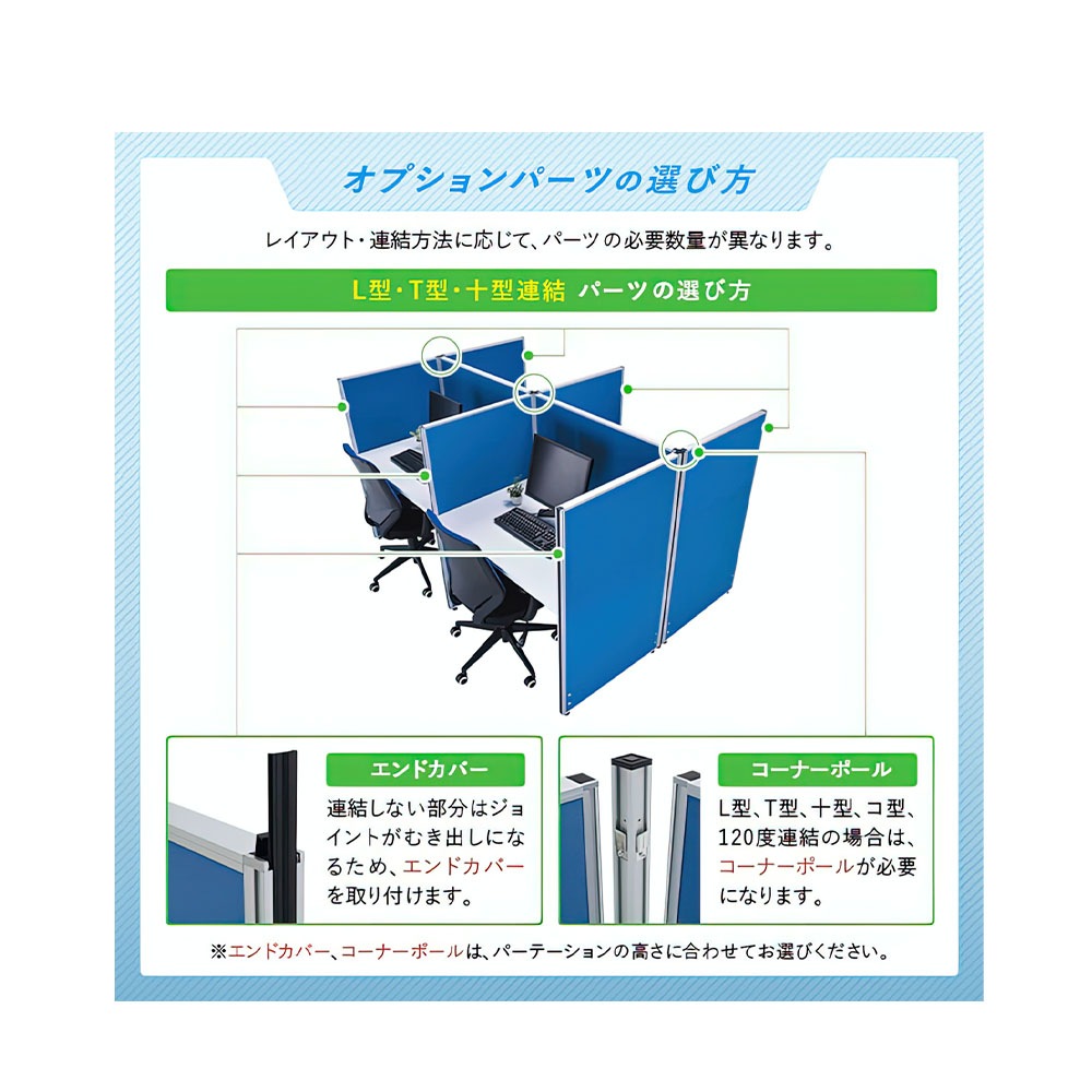 ホワイトローパーテーション（H1800×W800）