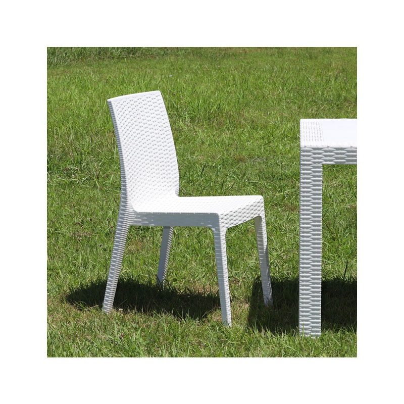 【個人宅配送非対応】ステラ チェアー ホワイト [セット数:2pcs]   C/D:12515